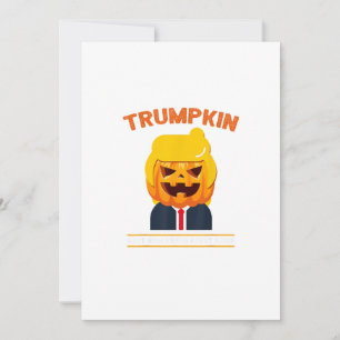Halloween Trumpkin Funny  Pumpkin Halloween Holiday Card