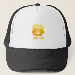 Halloween Trumpkin Funny Trucker Hat