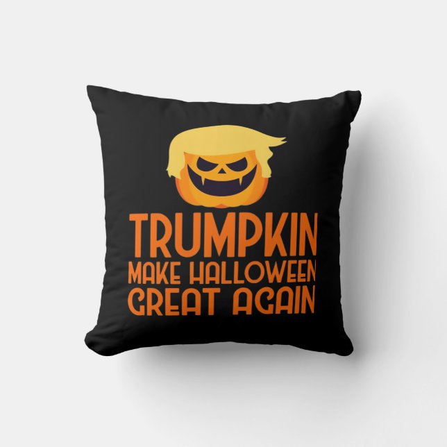 Halloween Trumpkin Make Halloween Great Again Cushion (Front)