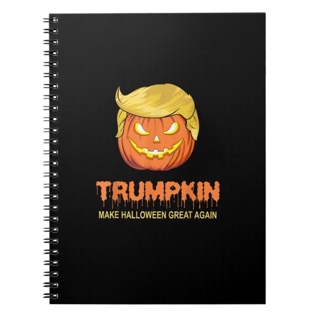 Halloween Trumpkin - Make Halloween Great Again De Notebook (Front)