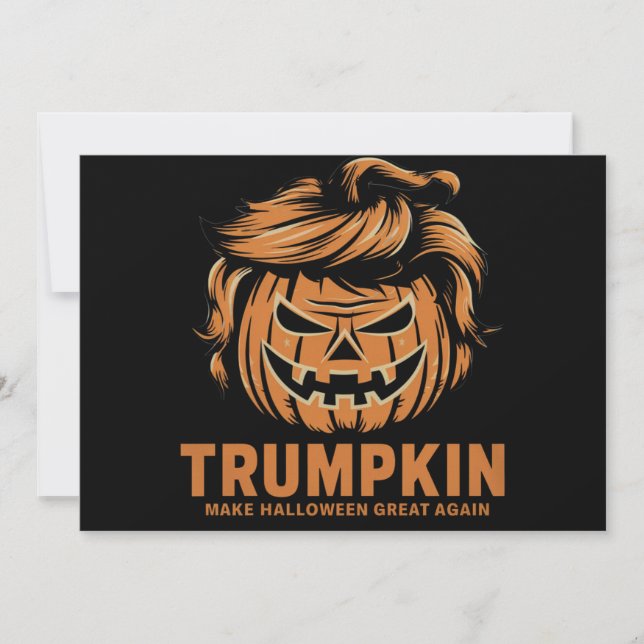Halloween Trumpkin Make Halloween Great Again  Invitation (Front)