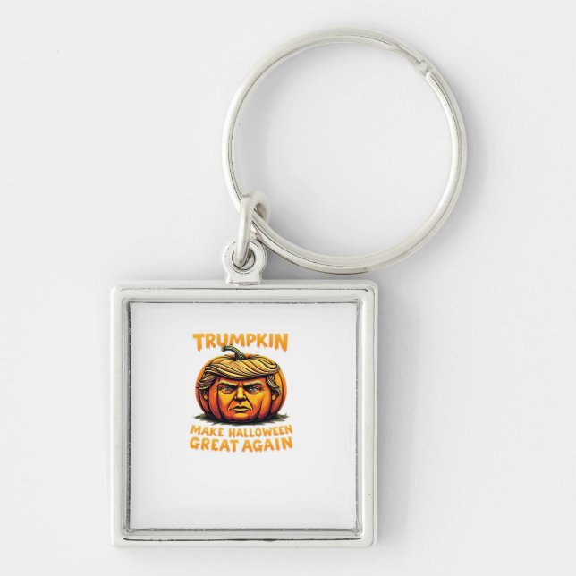 Halloween Trumpkin Make Halloween Great Again Key Ring (Front)