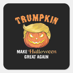 Halloween Trumpkin - Make Halloween Great Again Square Sticker