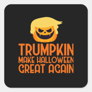 Halloween Trumpkin Make Halloween Great Again Square Sticker