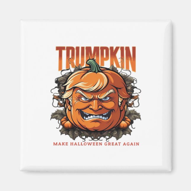 Halloween Trumpkin Make Halloween Great Again Tren Magnet (Front)