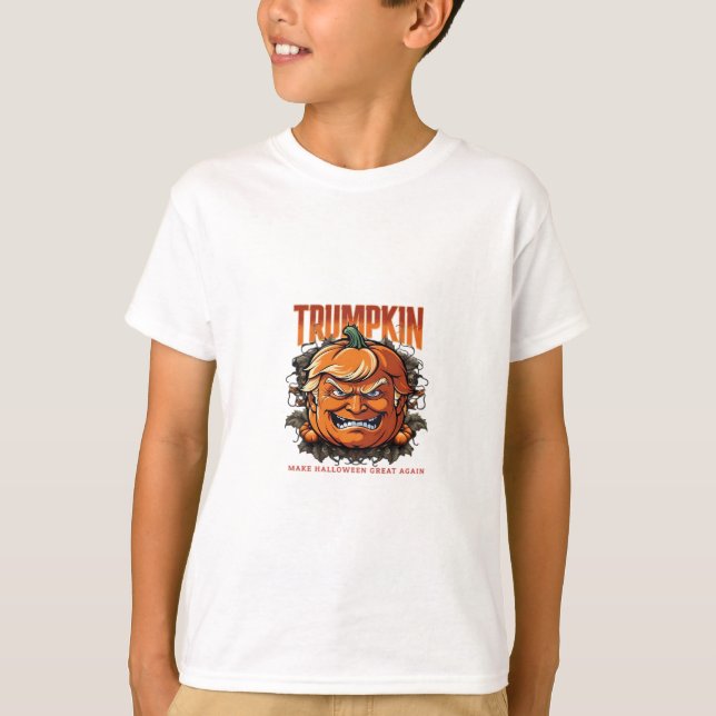 Halloween Trumpkin Make Halloween Great Again Tren T-Shirt (Front)