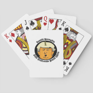 Halloween Trumpkin Pumpkin Classic Playing Cards