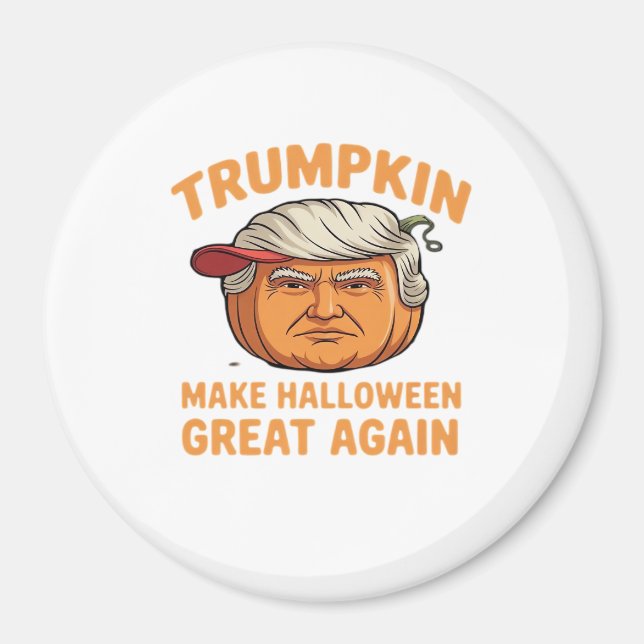 Halloween Trumpkin – Spooky Parody Quote for Hallo Magnet (Front)