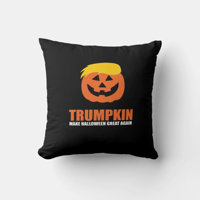 Halloween Trumpkin V2 Cushion (Front)