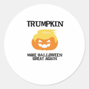 Halloween Trumpkin V3 Classic Round Sticker