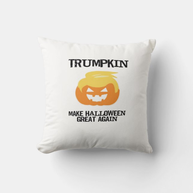 Halloween Trumpkin V3 Cushion (Front)