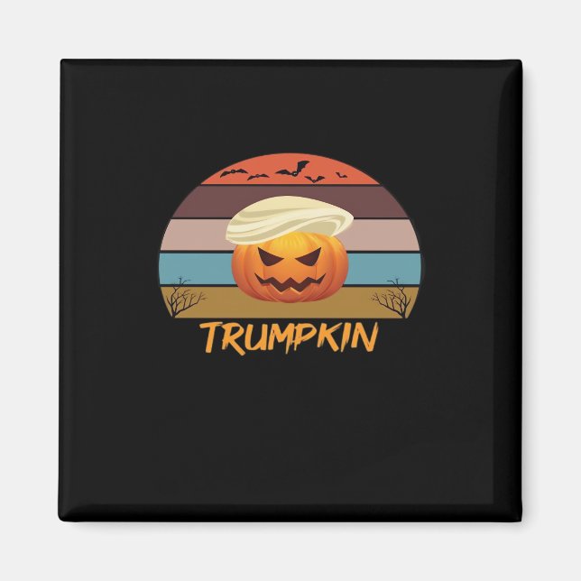 Halloween Trumpkin Vintage Us Magnet (Front)
