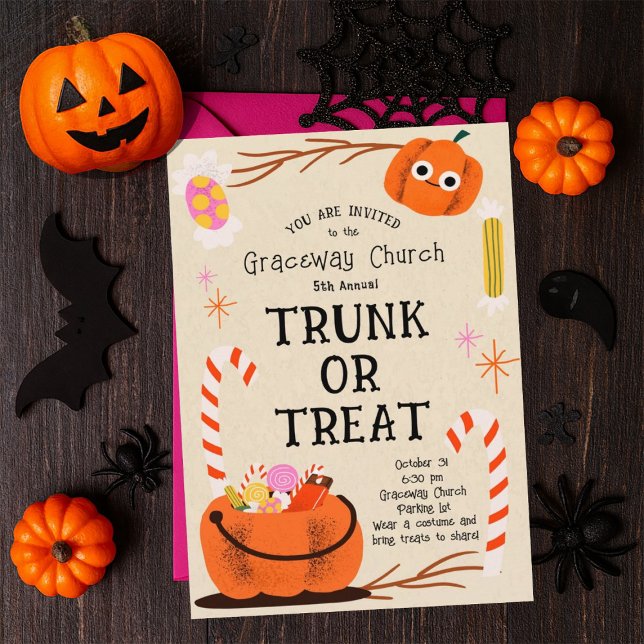 Halloween Trunk or Treat Party Invitation (Creator Uploaded)
