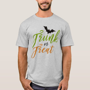 Halloween trunk or treat words t-shirt