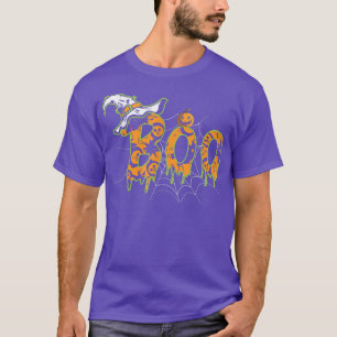 Halloween Tshirt Women Men Witch Hat Boo Halloween