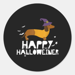 Halloween Tshirts Dachshund Halloween Shirt Dog Classic Round Sticker