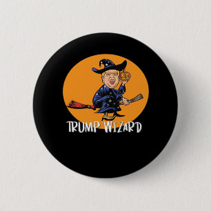 Halloween Ttrump Wizard Funny Classic 6 Cm Round Badge