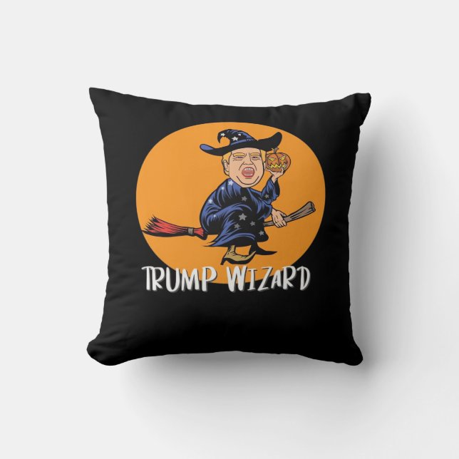 Halloween Ttrump Wizard Funny Classic Cushion (Front)