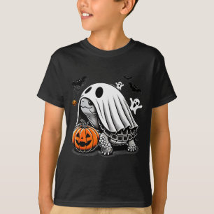 Halloween Turtle Ghost Pumpkin Costume Terran Tort T-Shirt