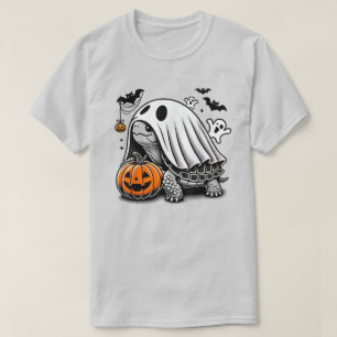Halloween Turtle Ghost Pumpkin Terrapin Tortoise T-Shirt