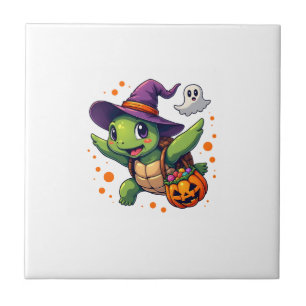 Halloween Turtle Tortoise Costume Men Women Kids B Ceramic Tile
