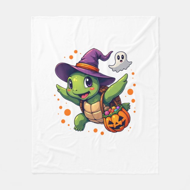 Halloween Turtle Tortoise Costume Men Women Kids B Fleece Blanket (Front)