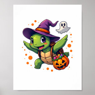 Halloween Turtle Tortoise Costume Men Women Kids B Poster