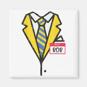 Halloween Tuxedo Hello My Name Bob Costume Boys Ki Magnet