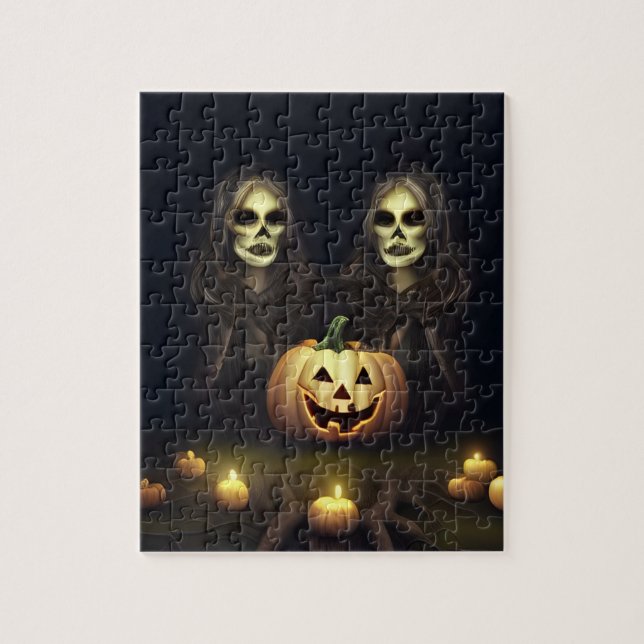 Halloween Twins Jigsaw Puzzle (Vertical)