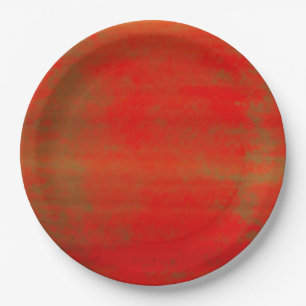 Halloween Tye dye Orange Paper Plate