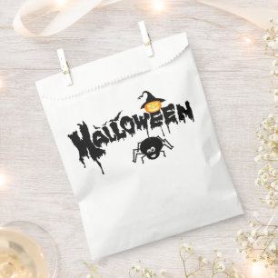 Halloween Typography  Favour Bag