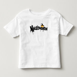 Halloween Typography Toddler T-Shirt