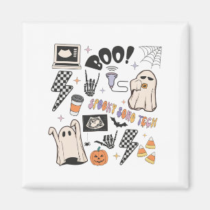 Halloween Ultrasound Tech Fall Autumn Sonographer Magnet