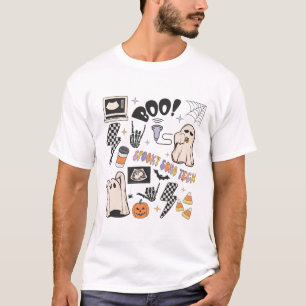 Halloween Ultrasound Tech Fall Autumn Sonographer T-Shirt
