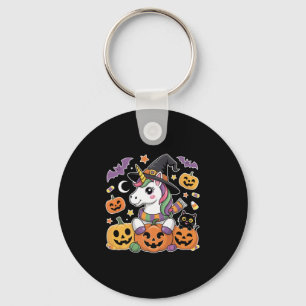 Halloween Unicorn Pumpkin Cat Kids Cute Costume Sh Key Ring
