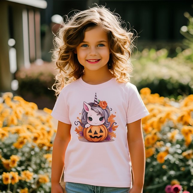 Halloween Unicorn Pumpkin for Kids Cute Shirt (Creator Uploaded)