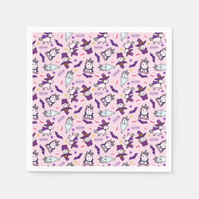 Halloween Unicorns Napkin (Front)