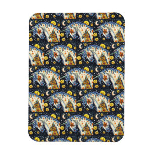 HALLOWEEN UNICORNS, STAR HORSE & COLT FANTASY MAGNET