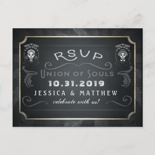 Halloween Union of Souls Matching RSVP Postcard (Front)