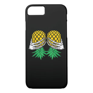 Halloween Upside Down Pineapple Swinger Skeleton H iPhone 8/7 Case