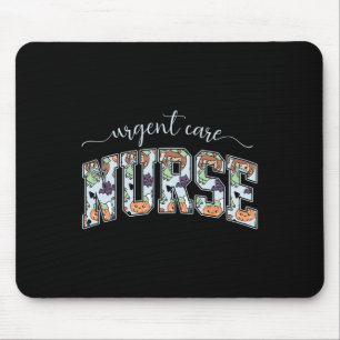 Halloween Urgent Care Nurse Retro Minor Injury Uni Mouse Pad