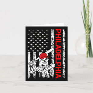 Halloween Us Flag Skeleton Sell Players Men Women Card