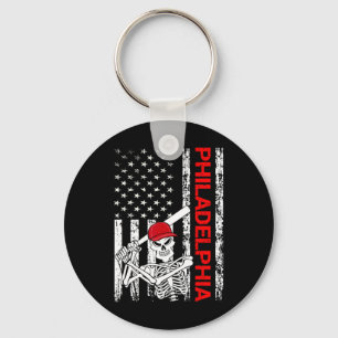 Halloween Us Flag Skeleton Sell Players Men Women Key Ring