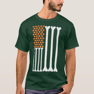 Halloween USA American Flag Jack o lantern Pumpkin T-Shirt