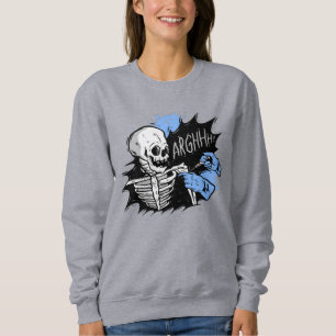 halloween vaccinated skeleton vaccine skull covid sweatshirt