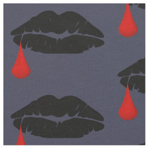 Halloween Vamp Kiss Fabric