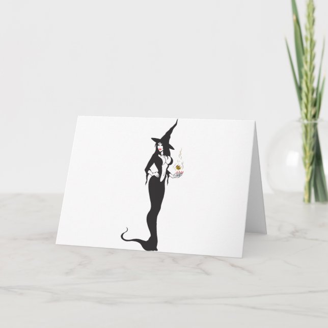 halloween vamp witch card (Front)