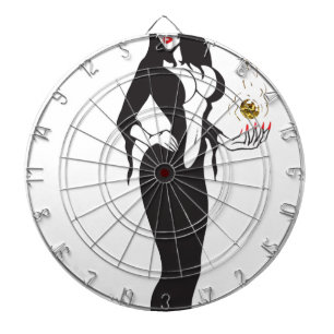 halloween vamp witch dartboard