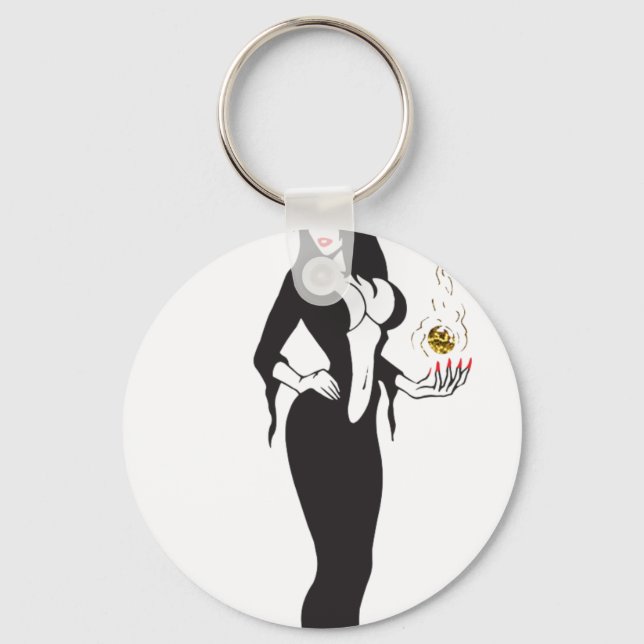 halloween vamp witch key ring (Front)