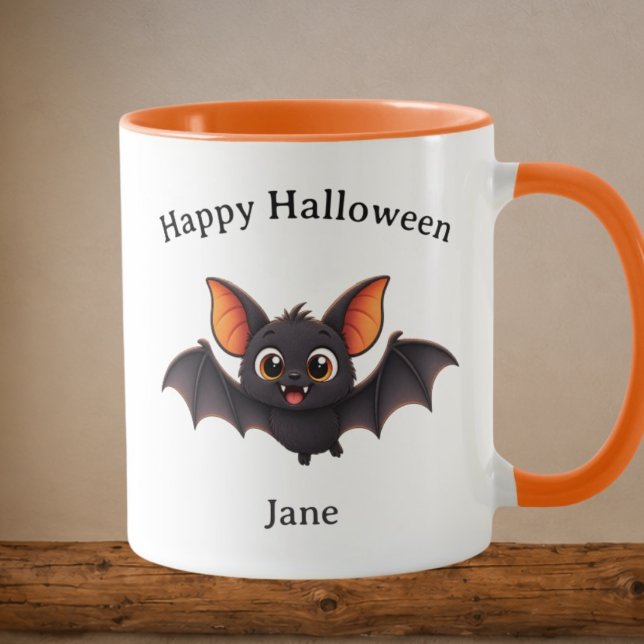 Halloween Vampire Bat Personalised Mug (Creator Uploaded)